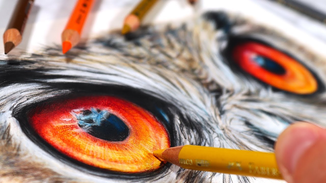 How to Blend Colored Pencil Drawings with Rubbing Alcohol - EmptyEasel.com